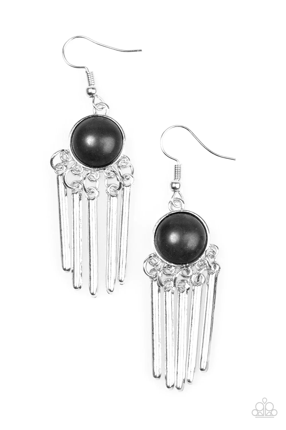 Paparazzi Earring ~ Western Melody - Black