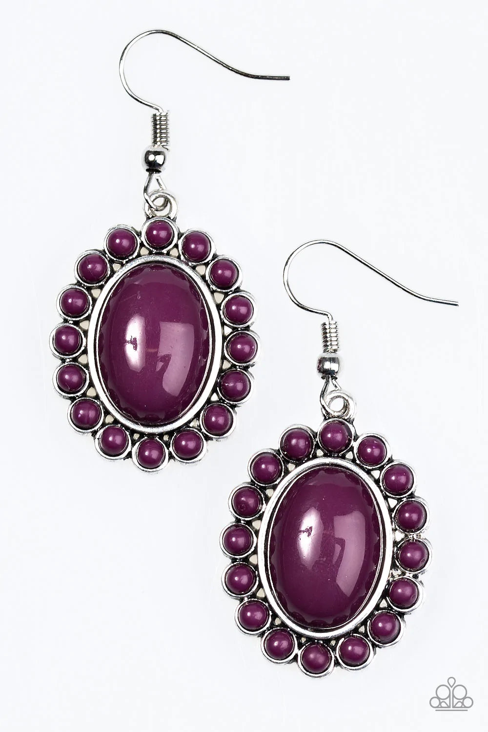 Paparazzi Earring ~ Floral Fest - Purple