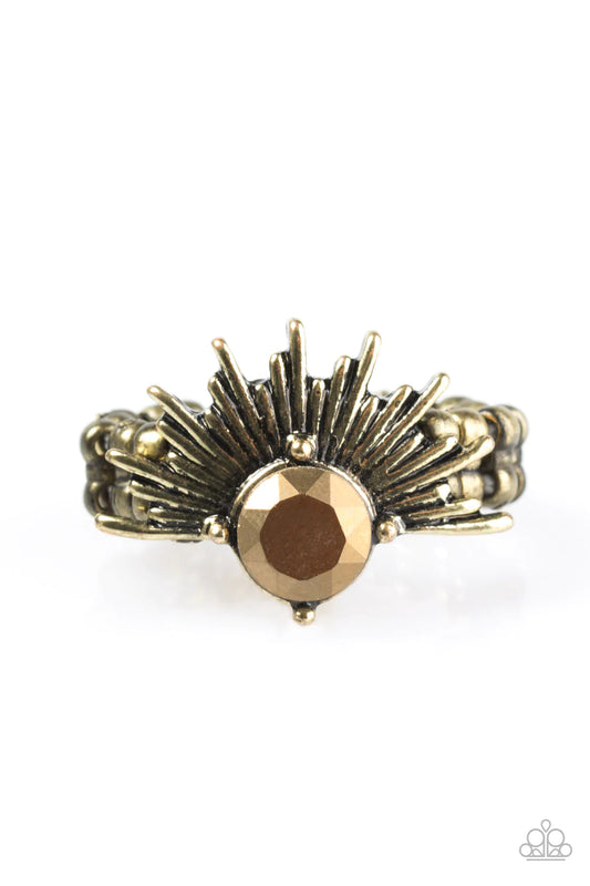 Paparazzi Ring ~ Electric Eclipse - Brass