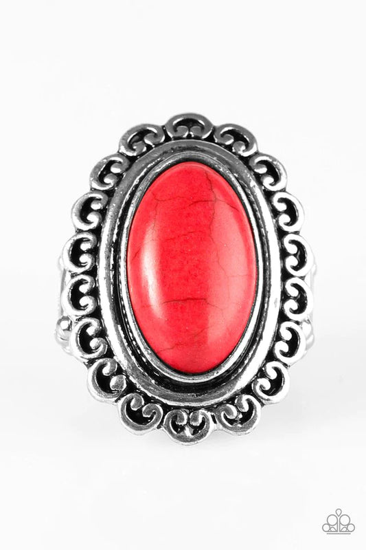 Anillo Paparazzi ~ Western Wayfarer - Rojo