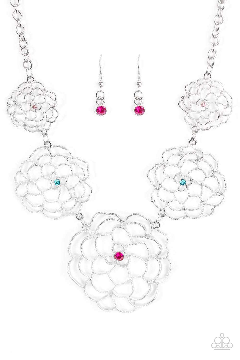 Paparazzi Necklace ~ Crowned Carnation - Multi