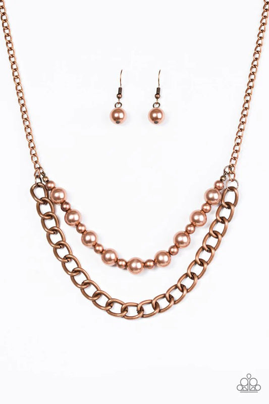 Paparazzi Necklace ~ Glam and Grind - Copper