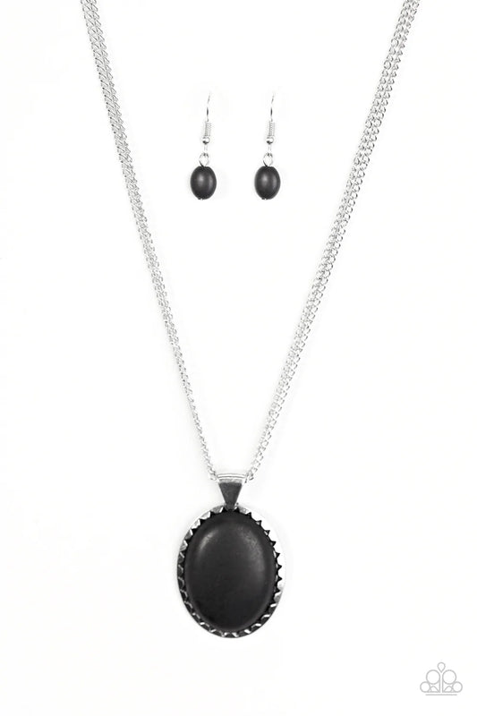 Paparazzi Necklace ~ Creek Chic - Black