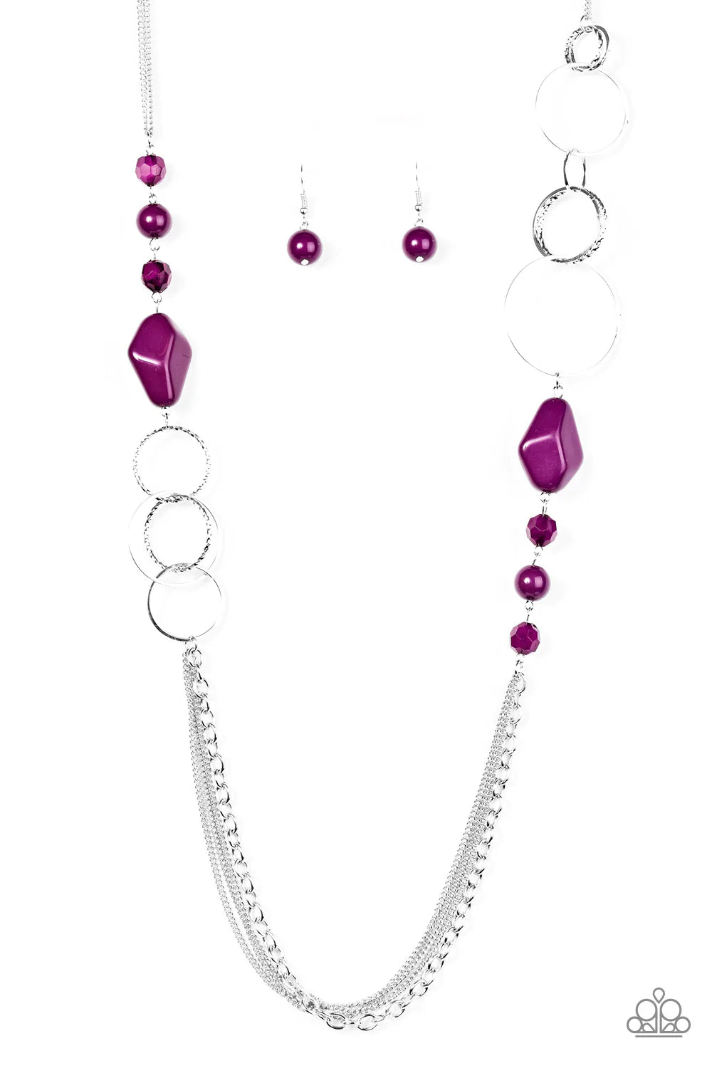 Paparazzi Necklace ~ Wonderfully Colorful - Purple