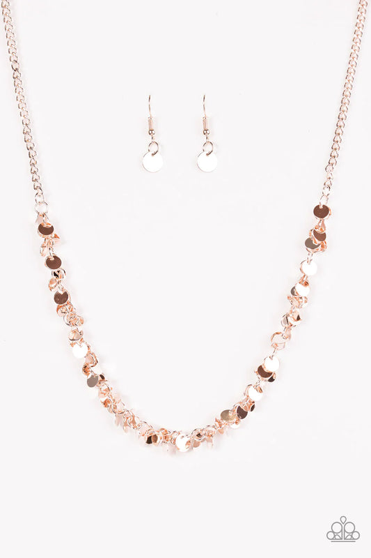 Paparazzi Necklace ~ Year To Shimmer - Rose Gold