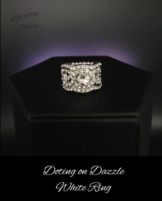 Paparazzi Ring ~ Doting on Dazzle - White