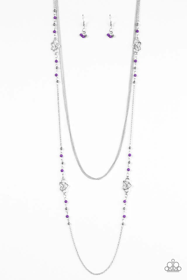 Paparazzi Necklace ~ Love Every Day - Purple