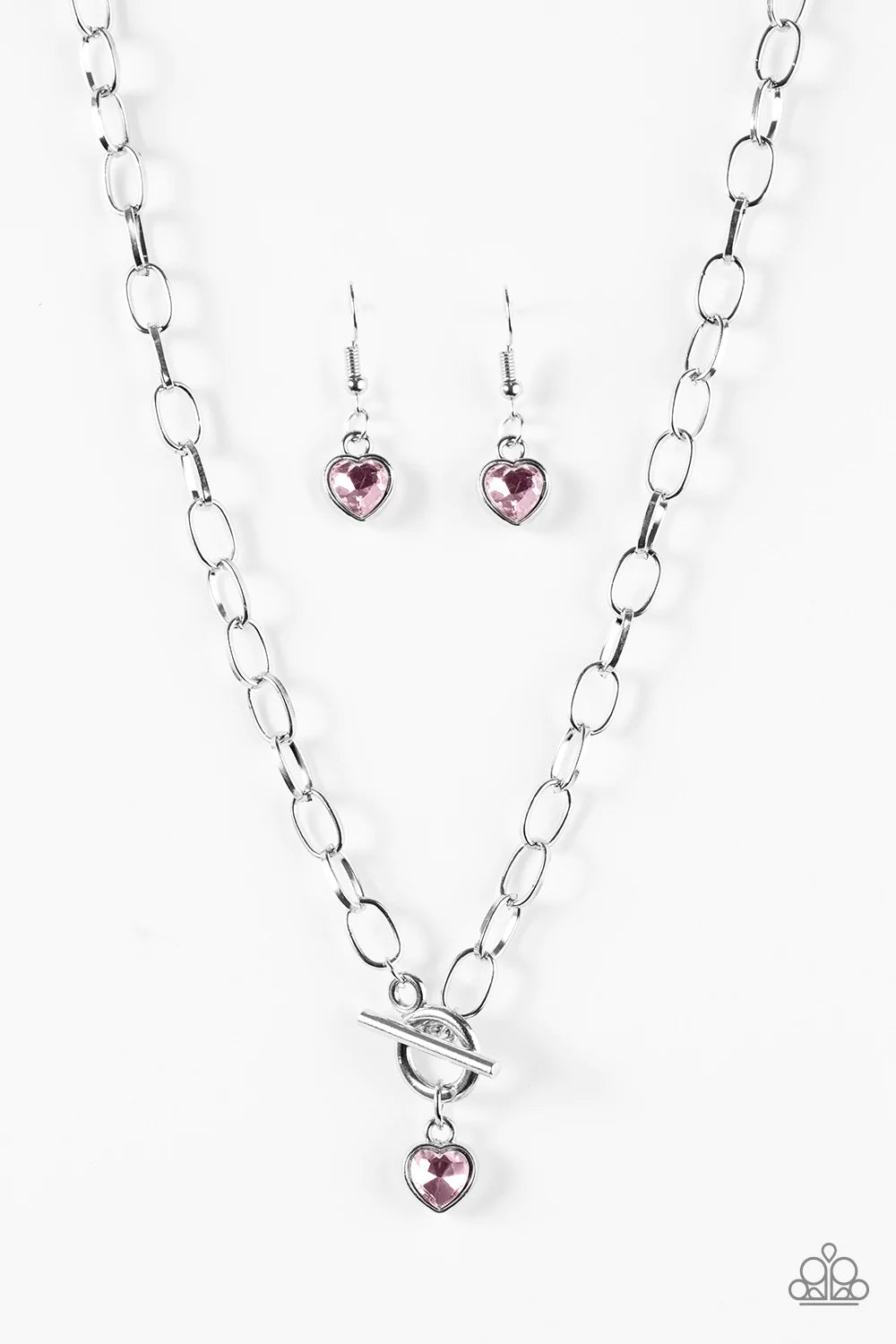 Paparazzi Necklace ~ Let Your Heart Shine - Pink
