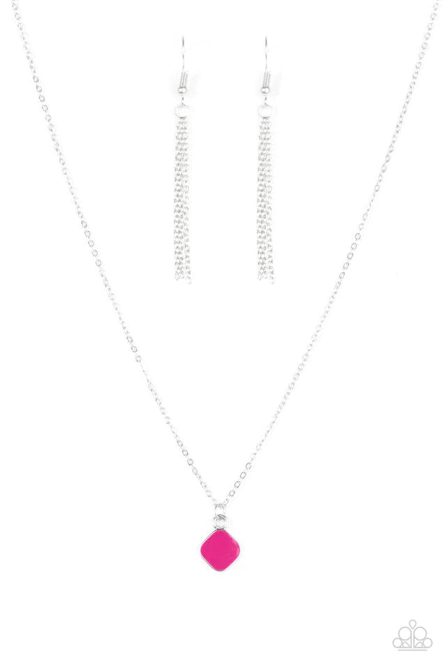 Paparazzi Necklace ~ Paint A Picture - Pink