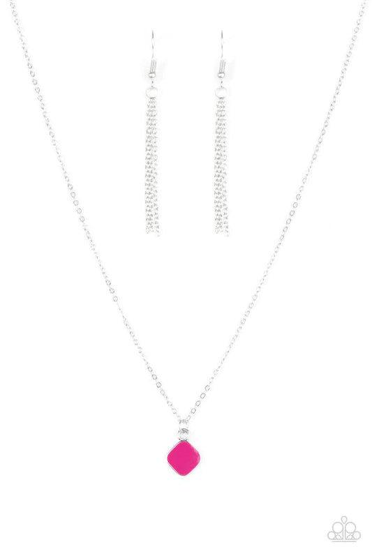 Paparazzi Necklace ~ Paint A Picture - Pink