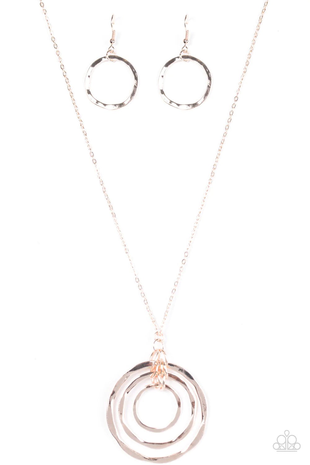 Paparazzi Necklace ~ Full Eclipse - Rose Gold