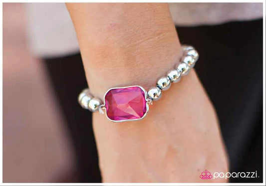 Paparazzi Bracelet ~ You Are a Gem - Pink