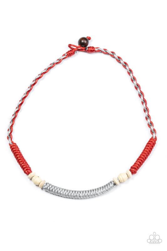 Collar Paparazzi ~ Surfin Santa Cruz - Rojo