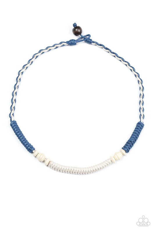 Paparazzi Necklace ~ Surfin Santa Cruz - Blue