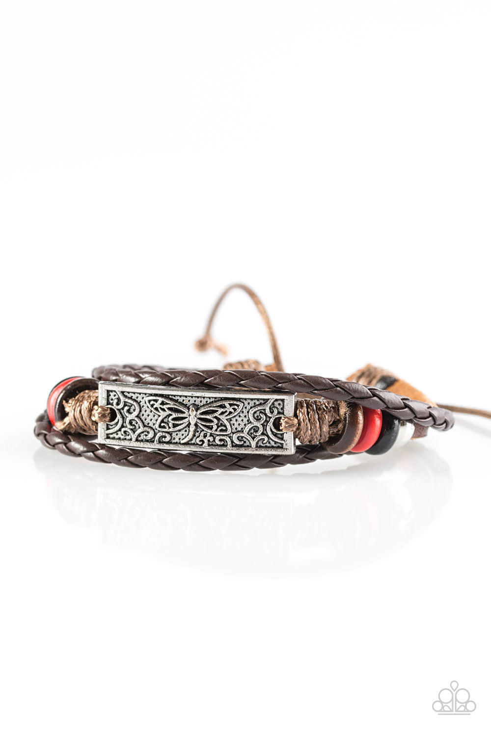 Pulsera Paparazzi ~ Woodland Wonder - Rojo