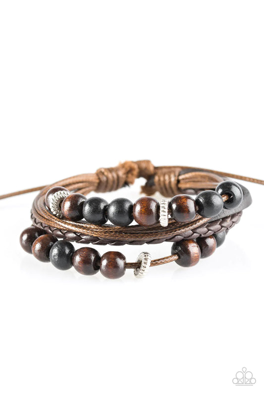 Paparazzi Bracelet ~ Wild Woods - Brown