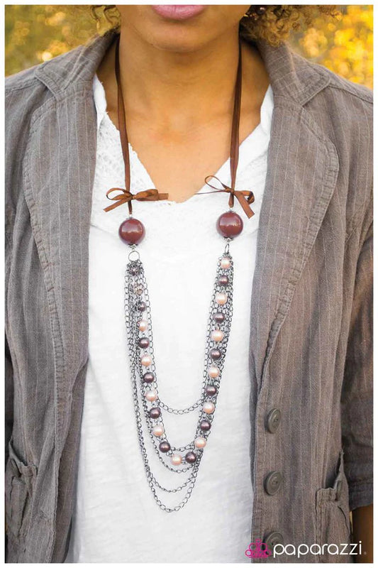 Paparazzi Necklace ~ Melt With You - Brown