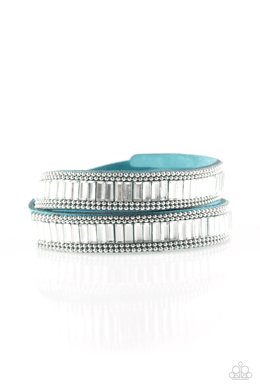 Pulsera Paparazzi ~ True GLITZ - Azul