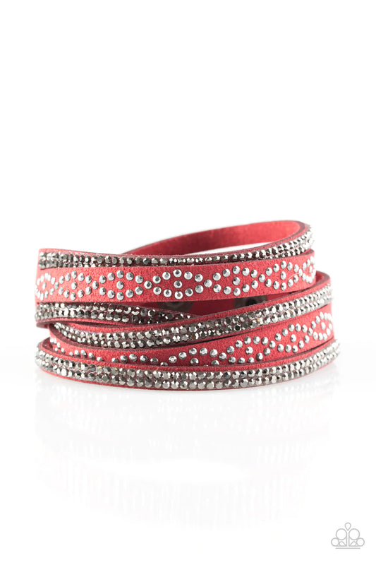 Paparazzi Bracelet ~ Attitude Is Everything - Red