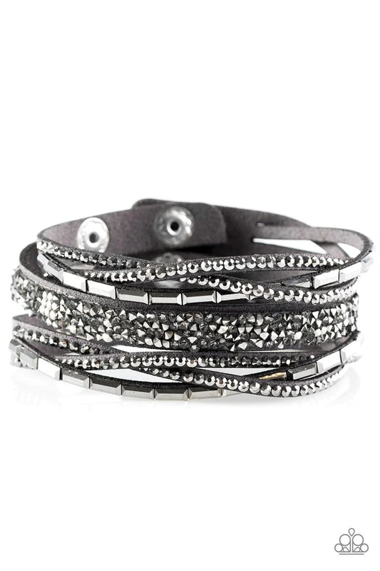 Pulsera Paparazzi ~ Glam Vibes - Plata