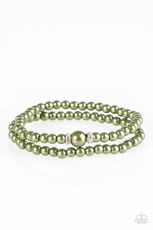 Pulsera Paparazzi ~ Cambridge Chic - Verde