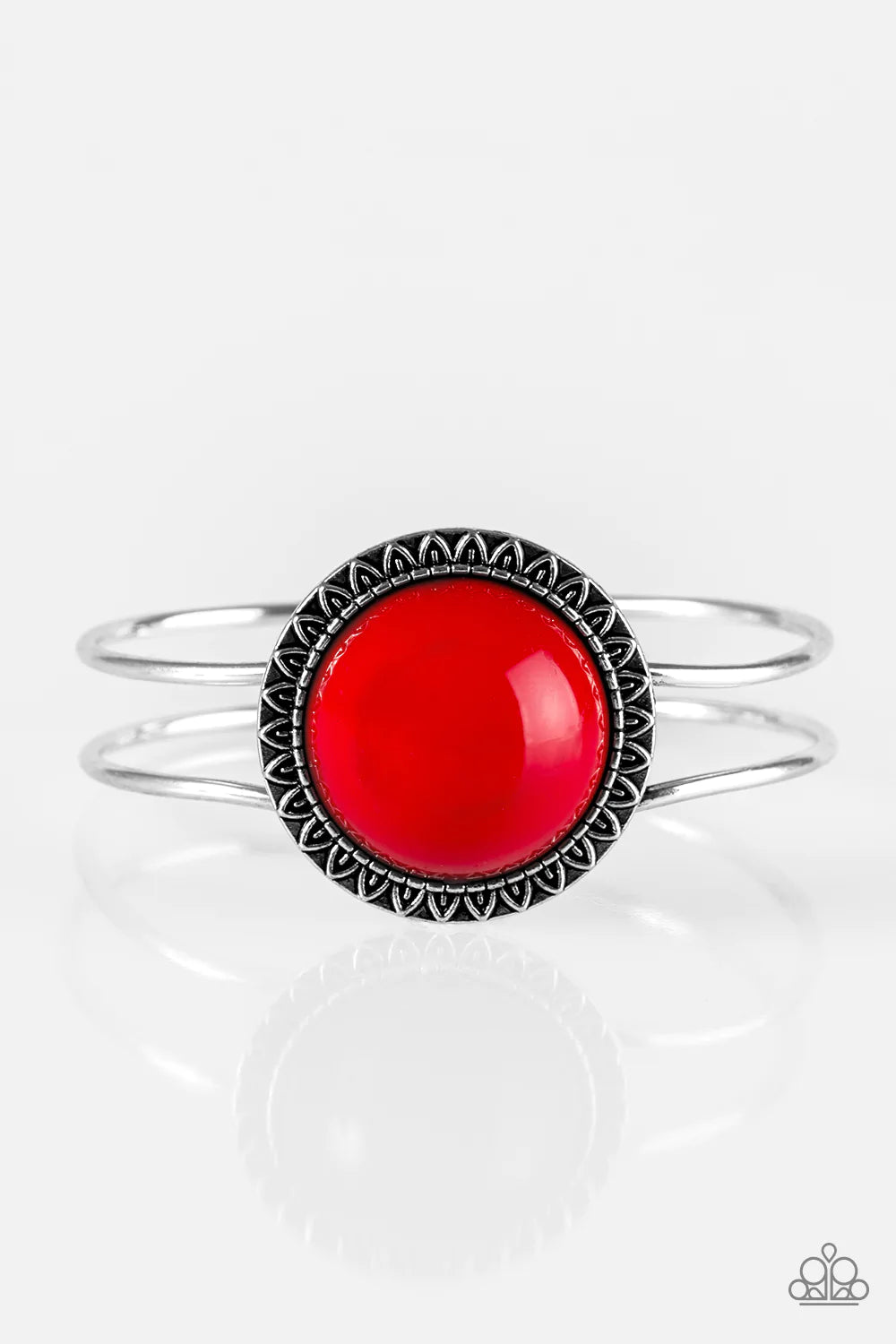 Pulsera Paparazzi ~ Poppin Color - Rojo