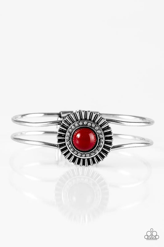 Pulsera Paparazzi ~ Right On HUE - Rojo