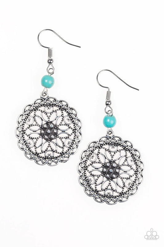 Paparazzi Earring ~ Wildflower Way - Blue