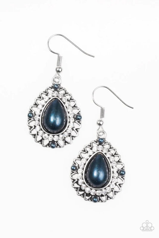 Paparazzi Earring ~ Red Carpet Sparkle - Blue