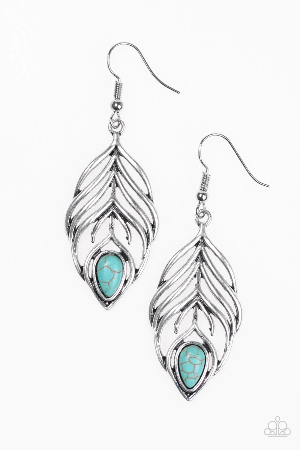 Paparazzi Earring ~ Bold Little Bird - Blue