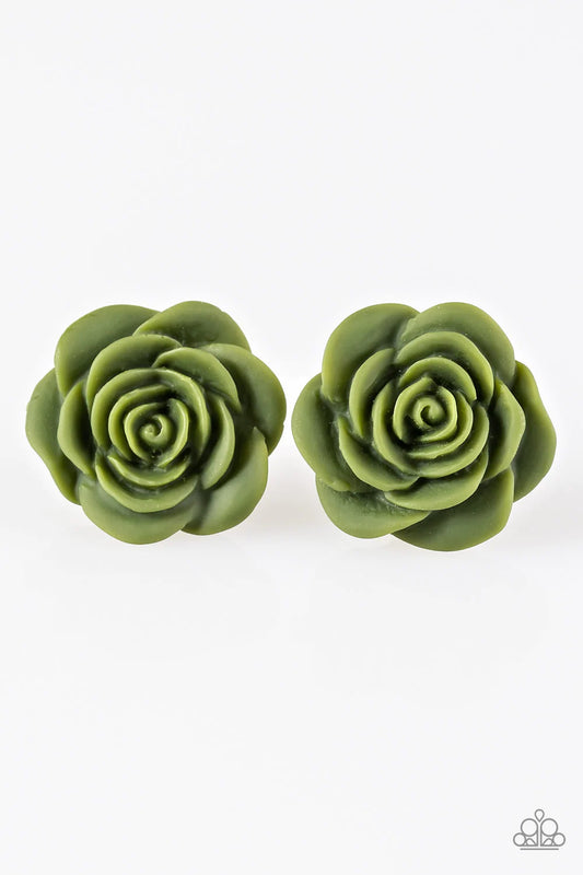 Pendiente Paparazzi ~ Raving About Roses - Verde