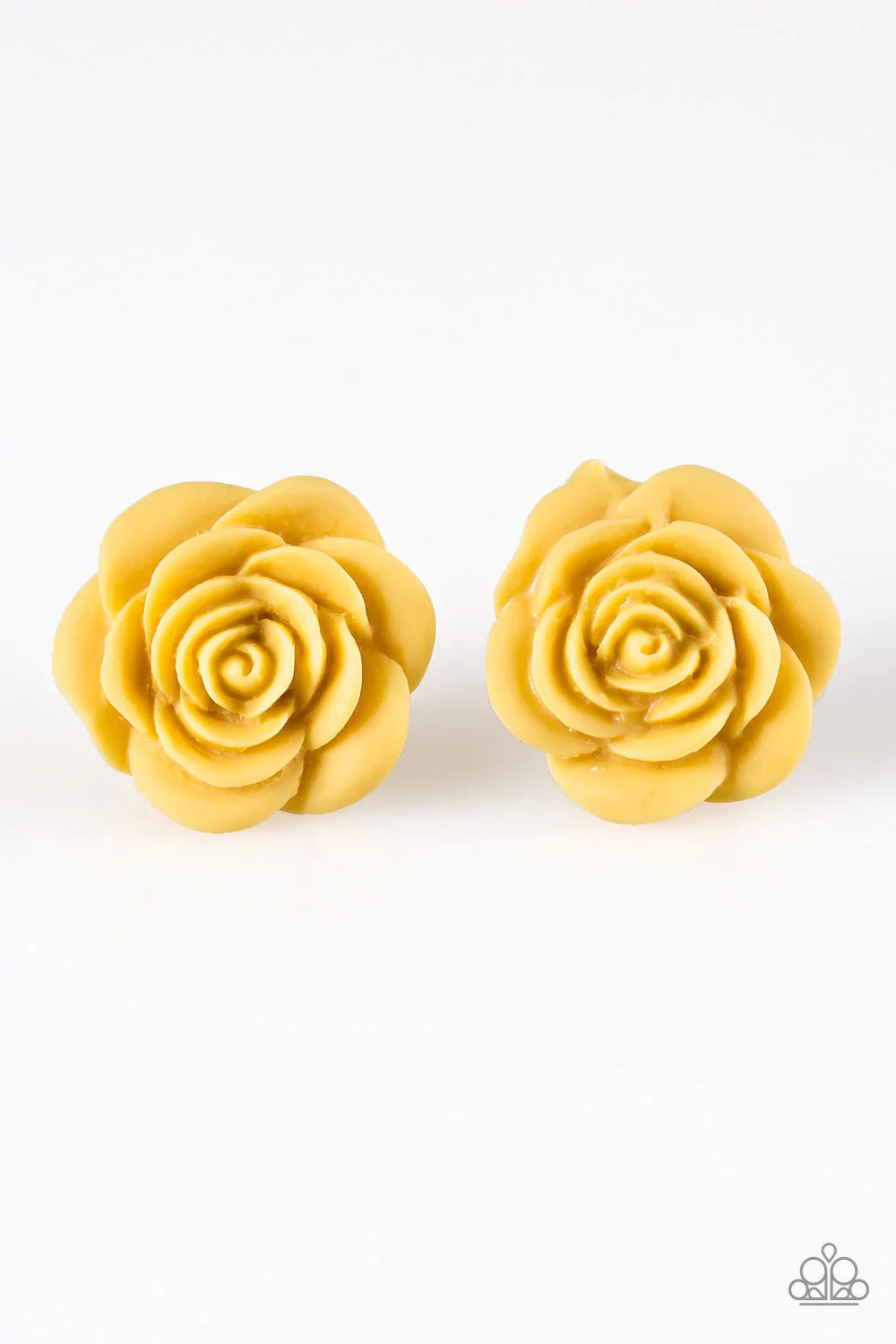 Paparazzi Earring ~ Raving About Roses - Yellow