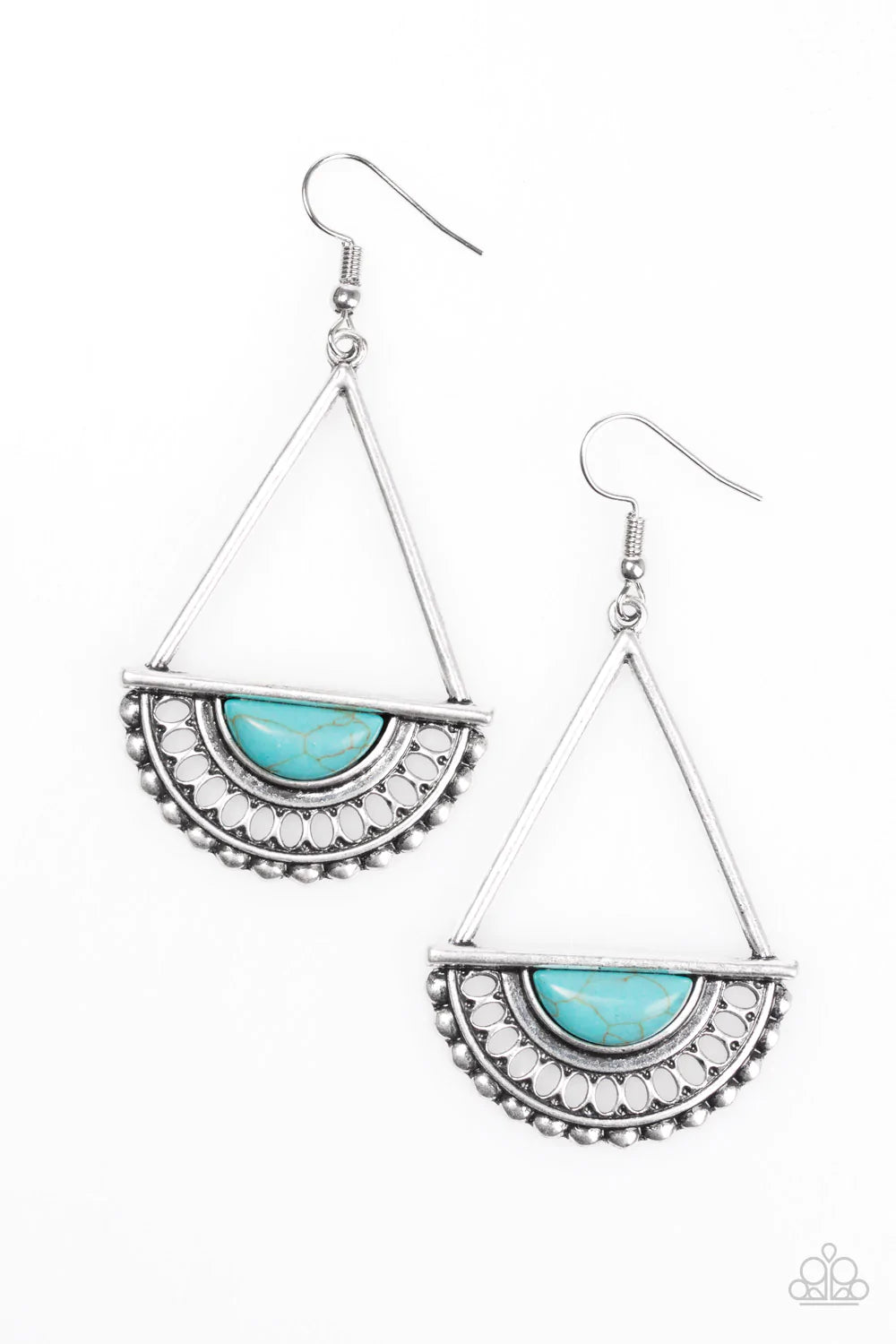 Paparazzi Earring ~ Canyon Cruzin - Blue