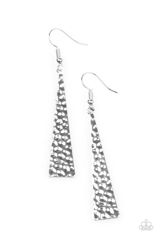 Paparazzi Earring ~ Wild Wildcat - Silver