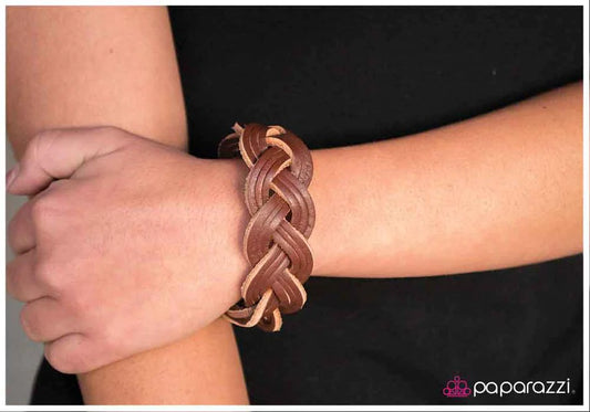 Paparazzi Bracelet ~ A Fair-Leather Friend - Brown