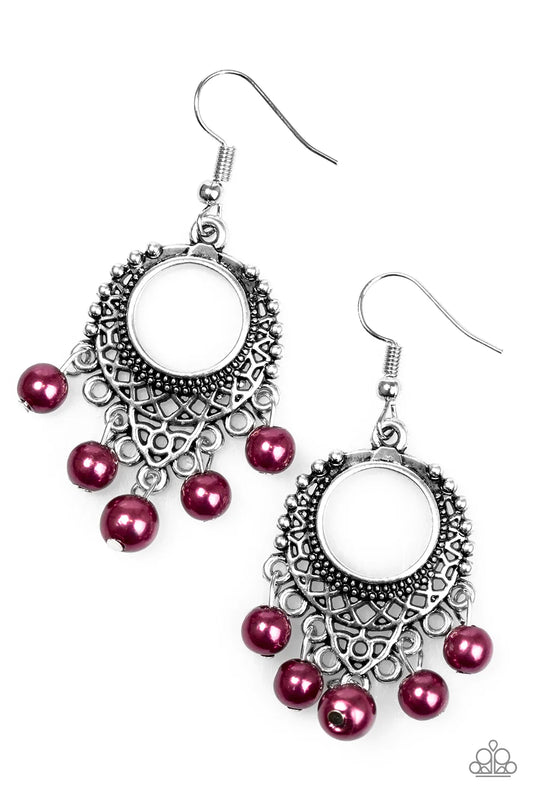 Paparazzi Earring ~ Uncatchable - Purple