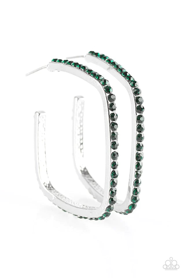 Pendiente Paparazzi ~ Send In The HOOPS - Verde