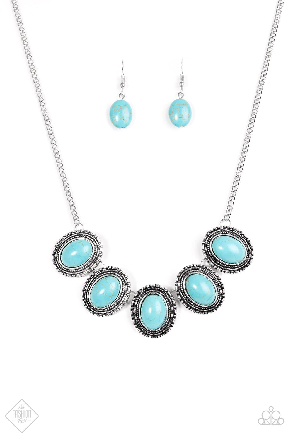 Paparazzi Necklace ~ Bet The Ranch  - Blue