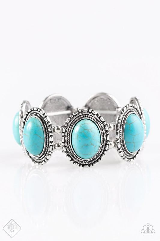 Pulsera Paparazzi ~ RANCH Out - Azul