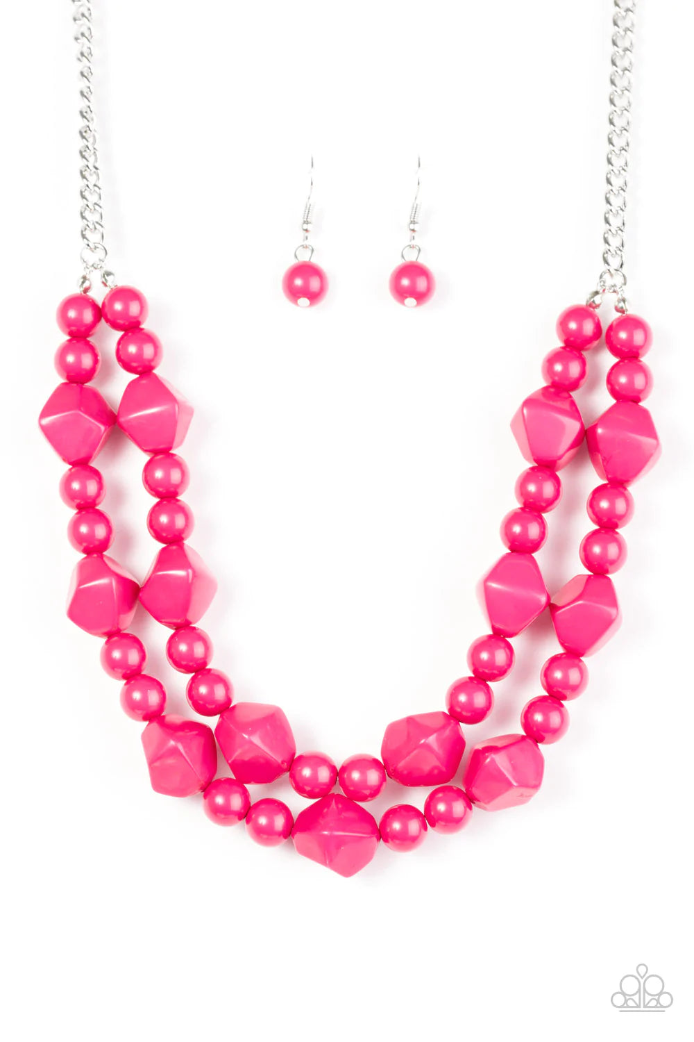 Paparazzi Necklace ~ Galapagos Glam - Pink
