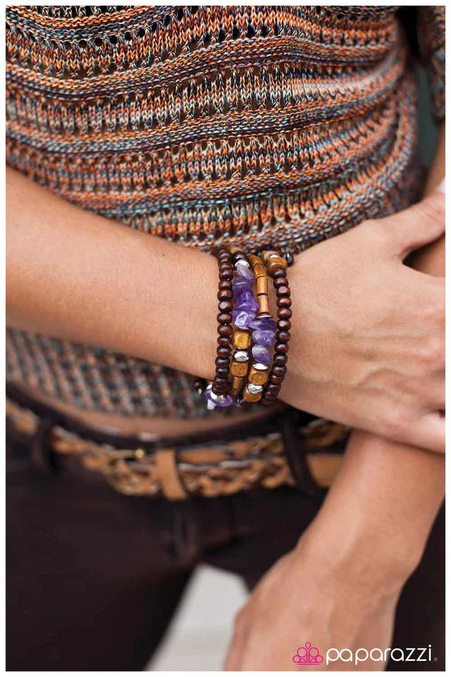 Paparazzi Bracelet ~ Spiraling Serenity - Purple