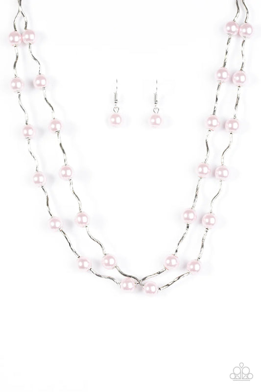 Paparazzi Necklace ~ Ahead Of The FAME - Pink