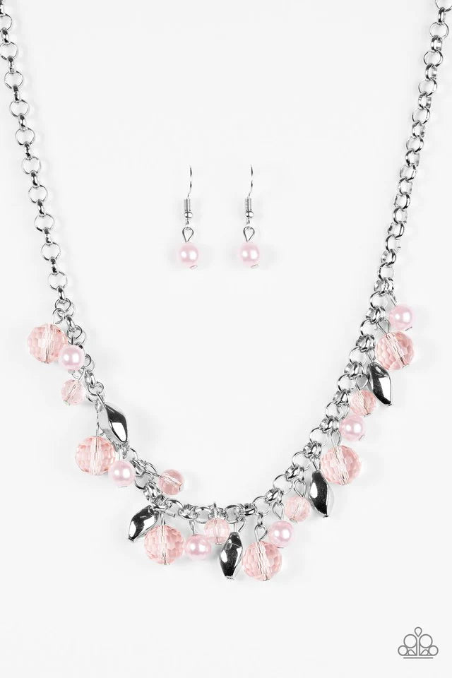 Paparazzi Necklace ~ BLING Down The Curtain - Pink