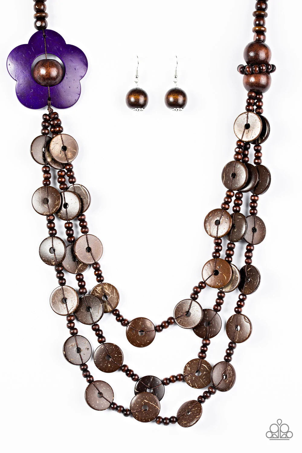 Paparazzi Necklace ~ Honolulu Hula - Purple