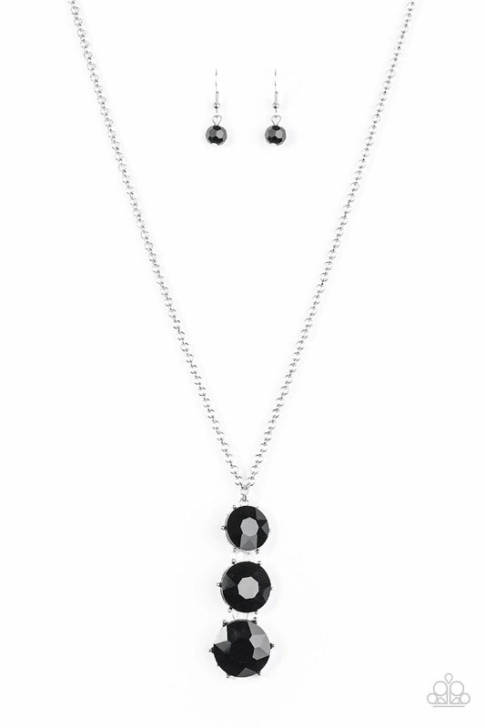 Paparazzi Necklace ~ I Solemnly Swear To Sparkle - Black