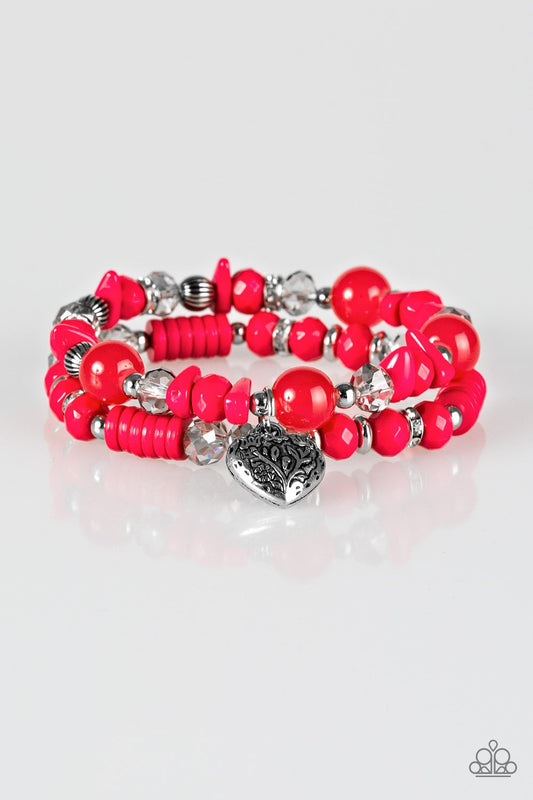 Paparazzi Bracelet ~ Writing My Own Love Story - Pink