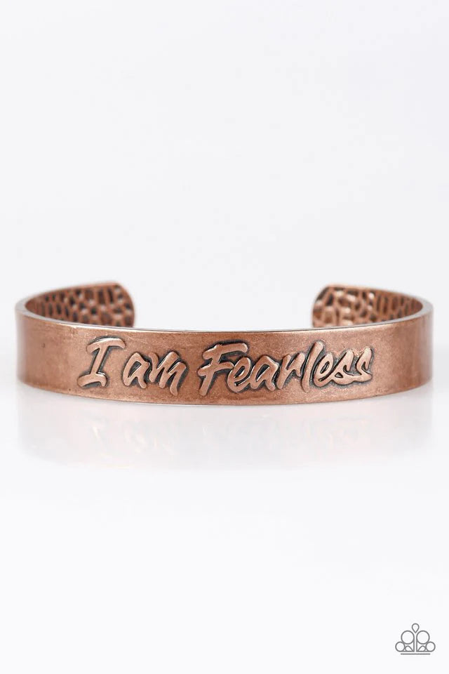 Paparazzi Bracelet ~ I Am Fearless - Copper