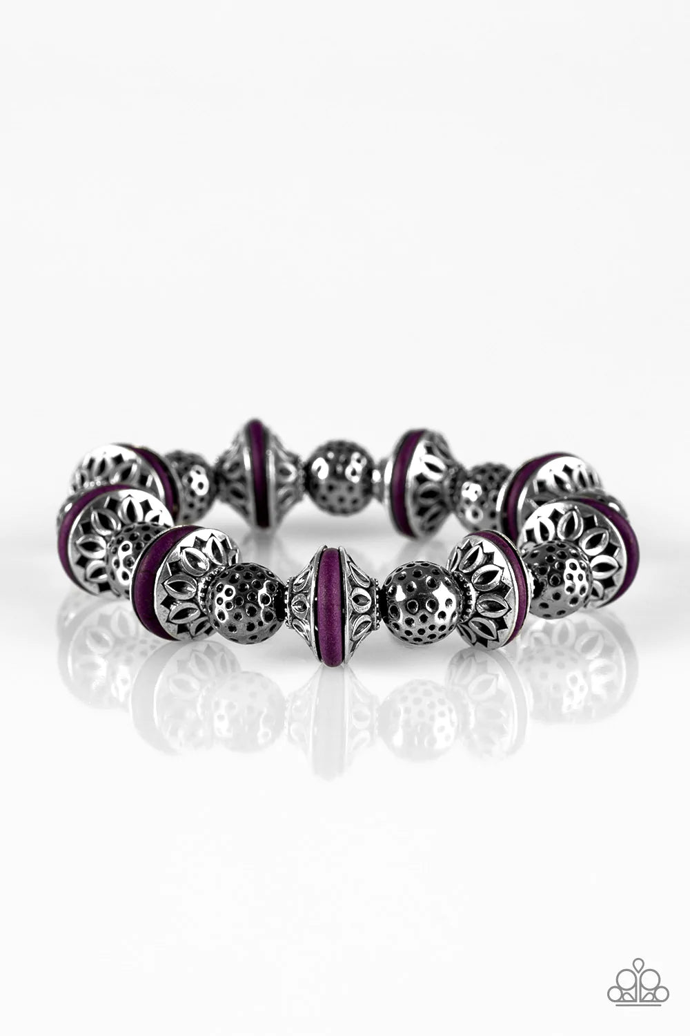 Pulsera Paparazzi ~ Encanto oriental - Púrpura