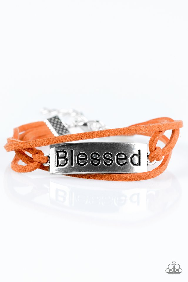 Pulsera Paparazzi ~ Sentirse bendecido - Naranja