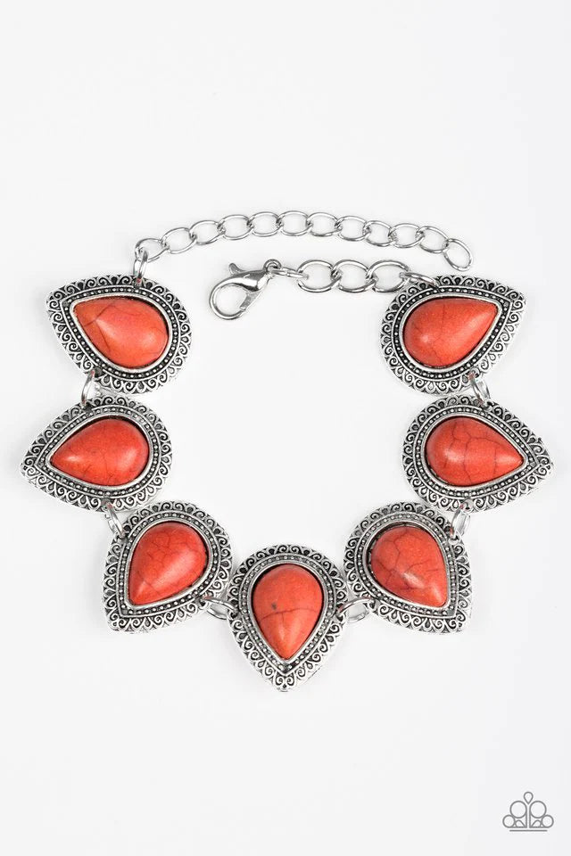 Paparazzi Bracelet ~ Canyon Creek - Orange